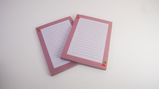 Cherry Lined Notepad